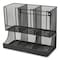 Mind Reader Network Collection 2-Tier 6-Compartment Coffee Cup and Condiment Countertop Organizer, Black UPMESH-BLK - alternate 1